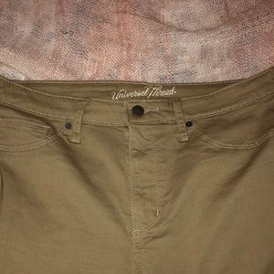 Khaki high rise jeggings